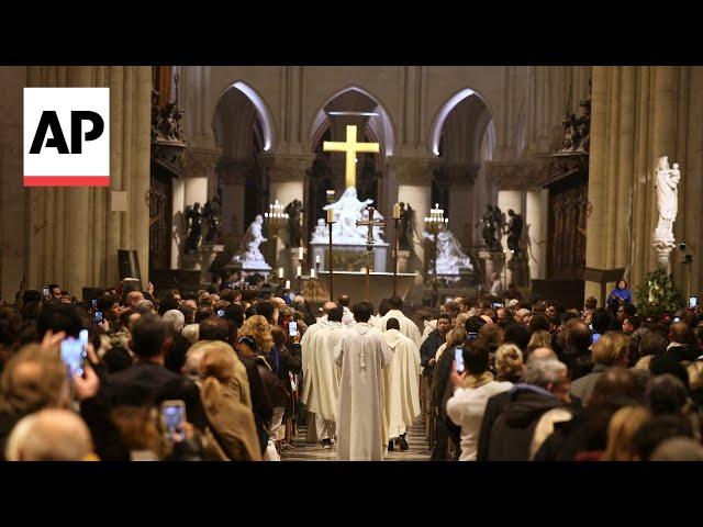 Midnight Christmas Mass at Notre Dame Cathedral in Paris