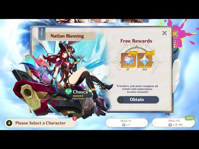 GOOD NEWS! GET THIS 59 FREE PULLS FOR CHASCA IN MAVUIKA TEAM - Genshin Impact