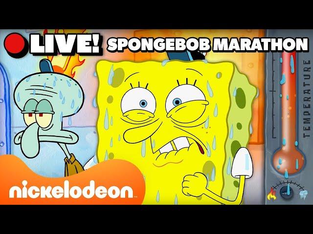  LIVE: SpongeBob's Most Extreme Weather Marathon! ️ | Nickelodeon