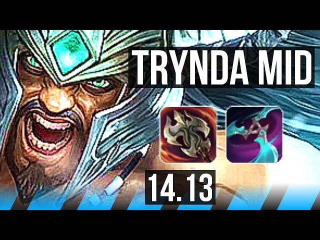 TRYNDAMERE vs ZED (MID) | Rank 5 Trynda, 69% winrate, 7/2/8 | VN Challenger | 14.13