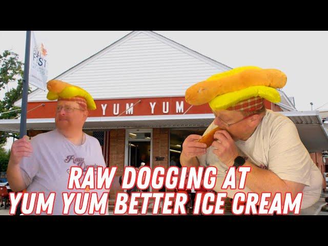 Raw Dogging at Yum Yum Better Ice Cream Shop in Greensboro, NC