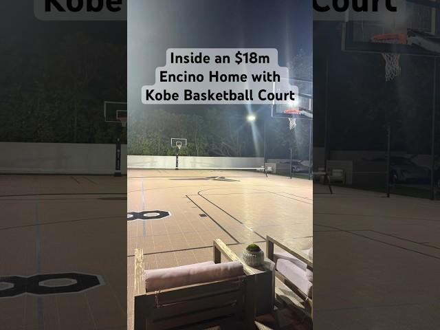 $18m Encino luxury home with Kobe inspired court!  #shorts #luxuryhomes #california