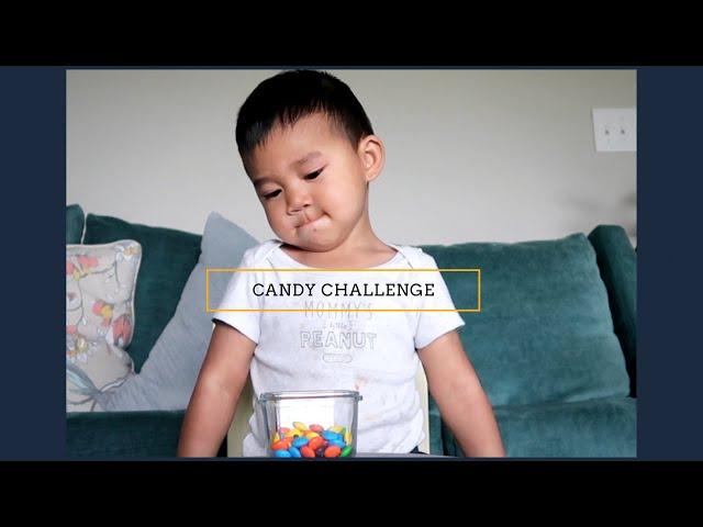 candy challenge: L I N U S  (2 years old) | theLDiaries