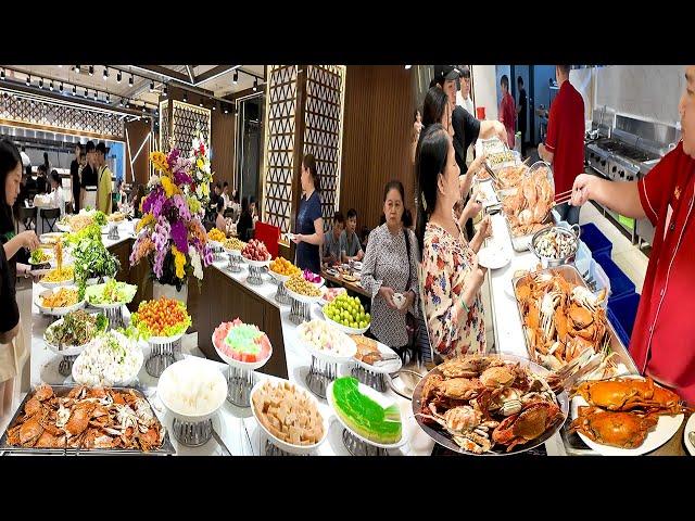 Ch.oáng Với Buffet Cua Ghẹ Tôm Càng Mới Mở Hơn 100 Món Không Gian Rộng Dãi Đón Cả 1000 Lượt Khách