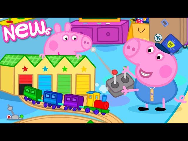 Peppa Pig Tales   Toy Train Station!  BRAND NEW Peppa Pig Episodes