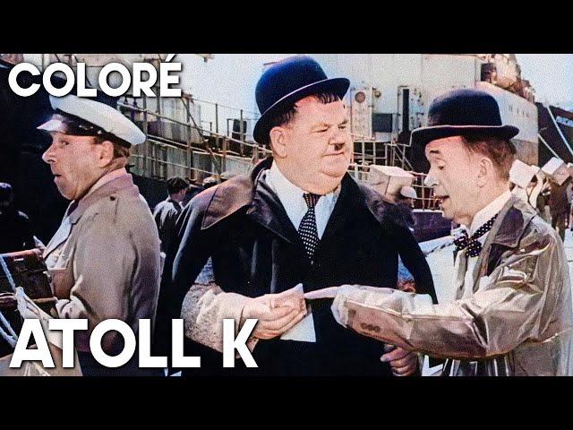 Atoll K | Laurel et Hardy | COLORISÉ | Film complet en français | Film classique