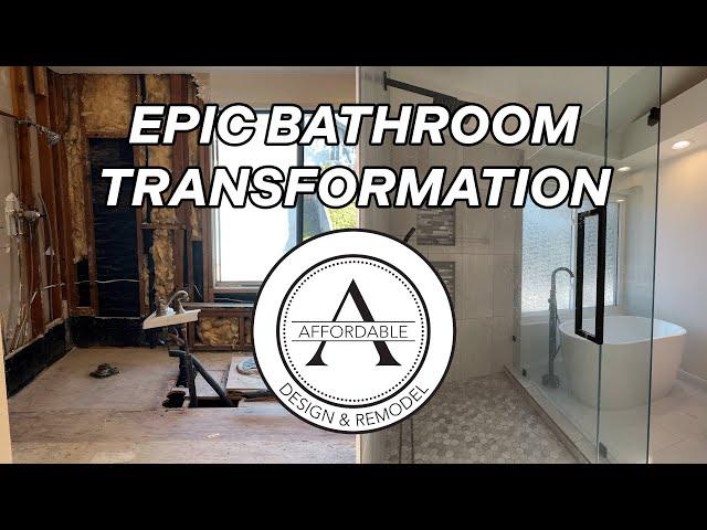 Epic Beautiful Bathroom Transformation | Affordable Design and Remodel