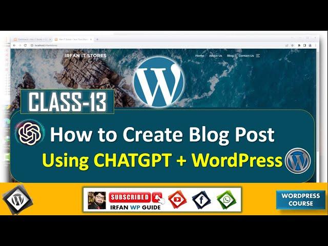 How Create to Post in WordPress - Create WordPress Post Using CHATGPT - Irfan Wp Guide