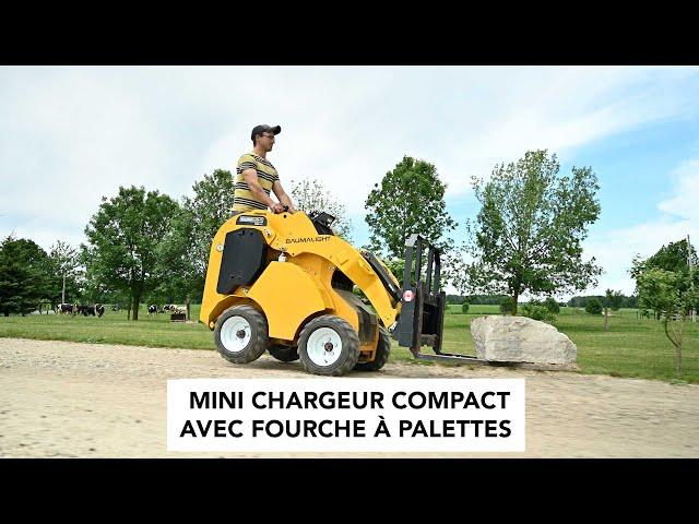 Mini Chargeur Compact Avec Fourche À Palettes