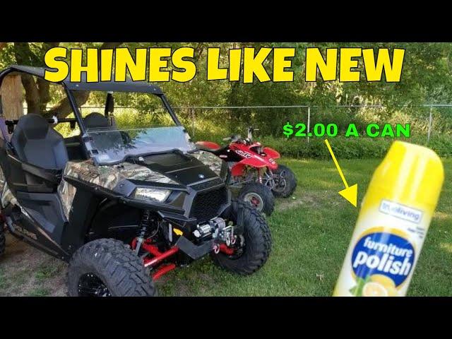 THE BEST WAY TO KEEP YOUR SIDE BY SIDE CLEAN AND SHINY. POLARIS RZR SHINES LIKE NEW