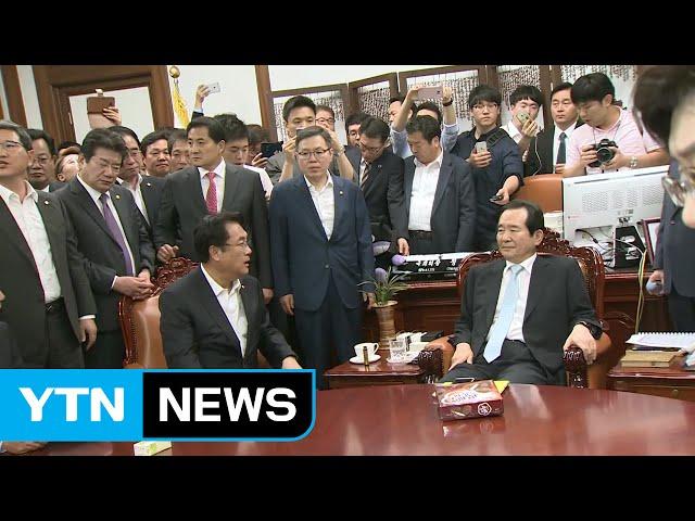 與-정세균, 극한 대립...고성에 몸싸움까지 / YTN (Yes! Top News)