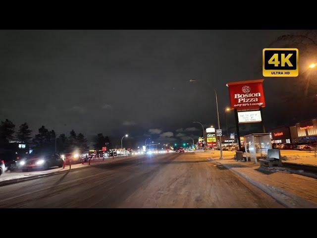 Night Driving - South Edmonton, Alberta, Canada, February 2024