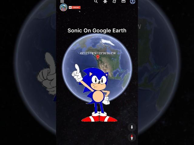 Sonic The Hedgehog On Google Earth #shorts #sonic