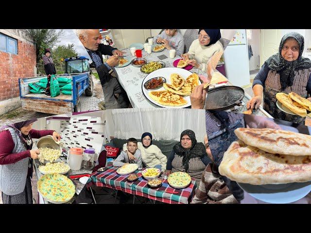 Kışa hazırlık oturma odasına sobayı kurduk kıymalı pide