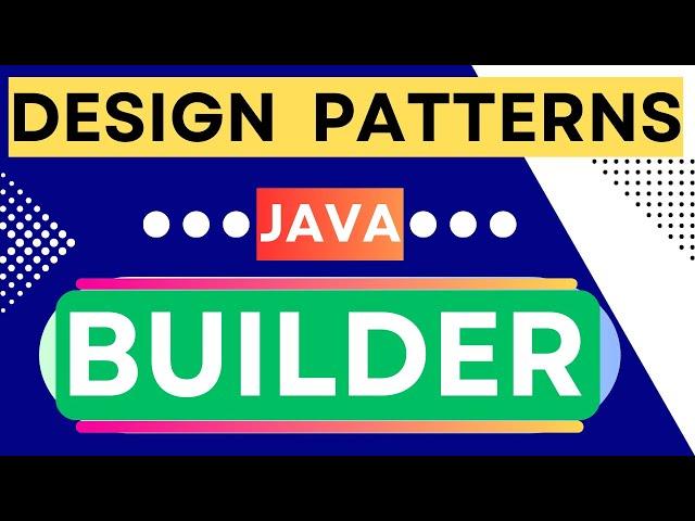 1. BuilderPattern : How to Create a Builder Pattern class in JAVA || APIPOTHI || DESIGN PATTERNS