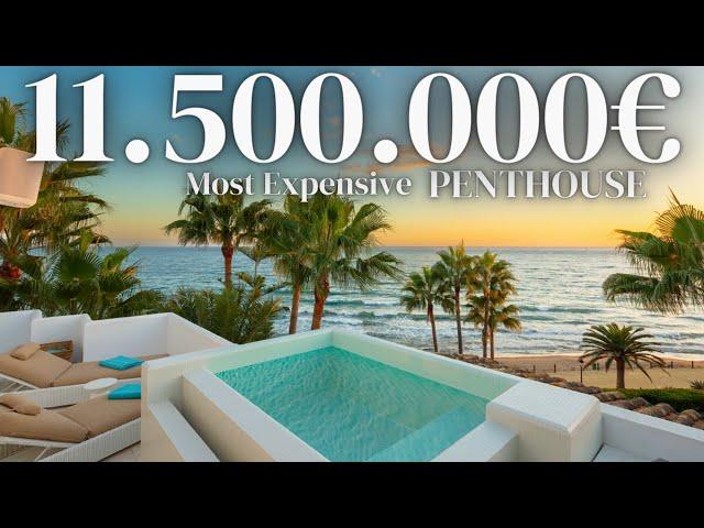 Touring Most Expensive PENTHOUSE in Marbella (Marina de Puente Romano) Spain!