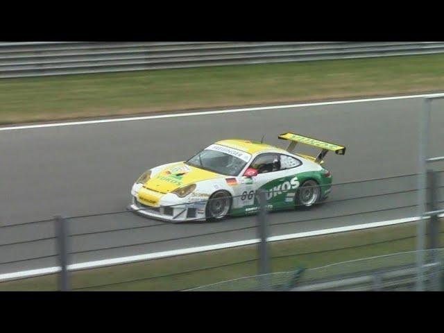 Porsche 996 GT3 RSR - Brutal Flat-6 Sounds! + Flames!