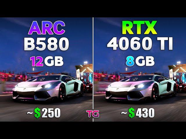 ARC B580 12GB vs RTX 4060 Ti 8GB - Test in 10 Games