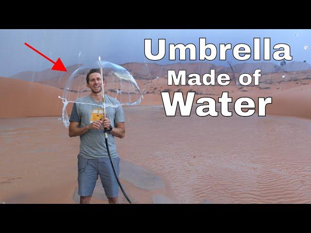 Can an Umbrella Made of Water Stop the Rain?