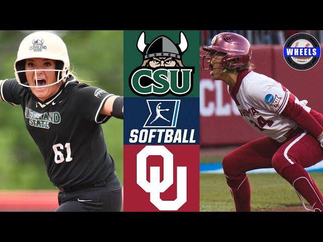 Cleveland State vs #2 Oklahoma | Regionals Opening Round | 2024 College Softball Highlights