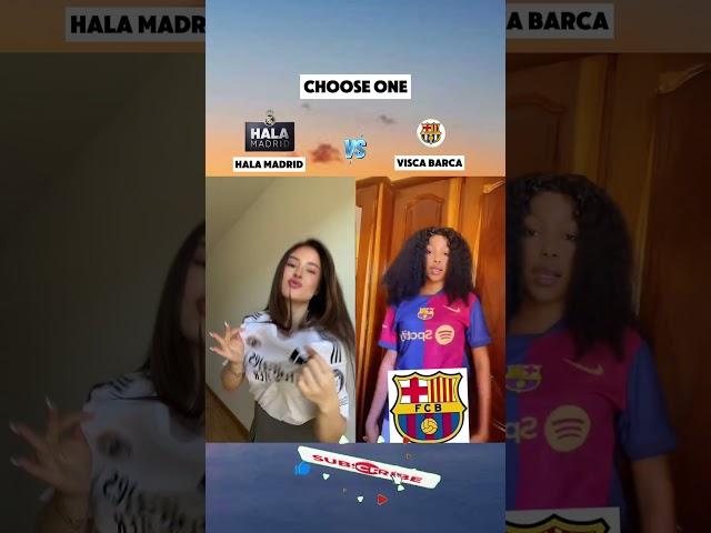 HALA MADRID Vs VISCA BARÇA #shorts #dance #music  #halamadrid #viscabarça #laliga