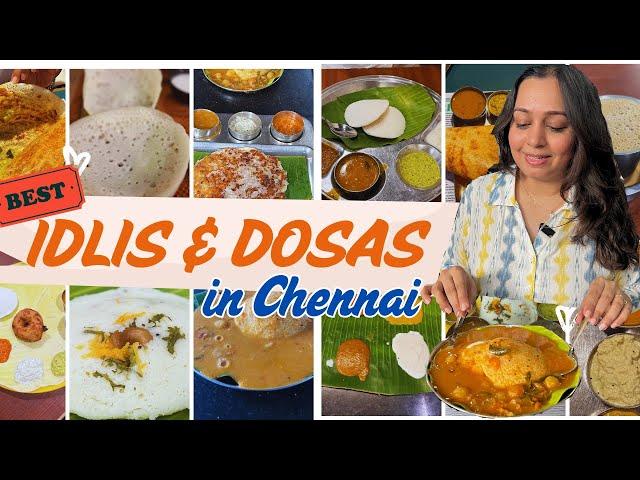 7 BEST Idlis & Dosas in Legendary Restaurants of CHENNAI  Chennai Food  *must haves*