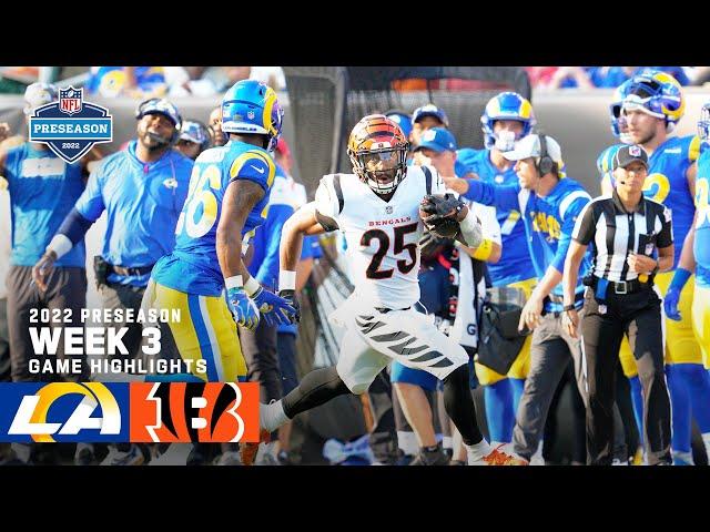 Los Angeles Rams vs. Cincinnati Bengals Preseason Week 3 Highlights | 2022 NFL Season