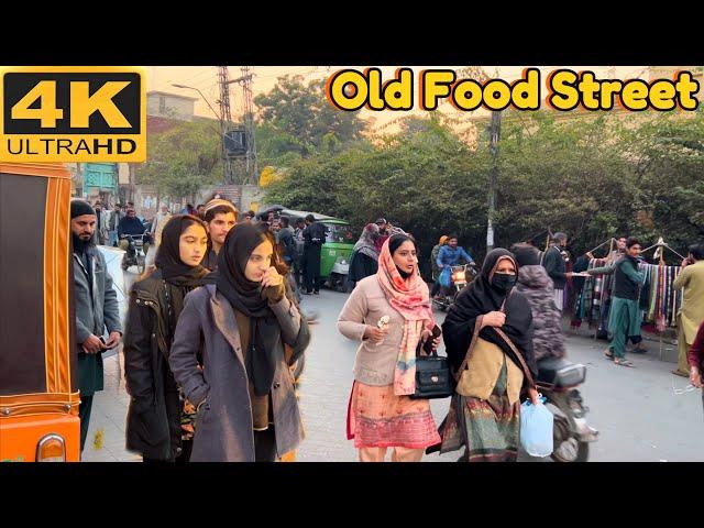 The Lahore Pakistan Best Tourist Places || The Vibrant Old Food Street Of Lahore, 4K-Walking Tour