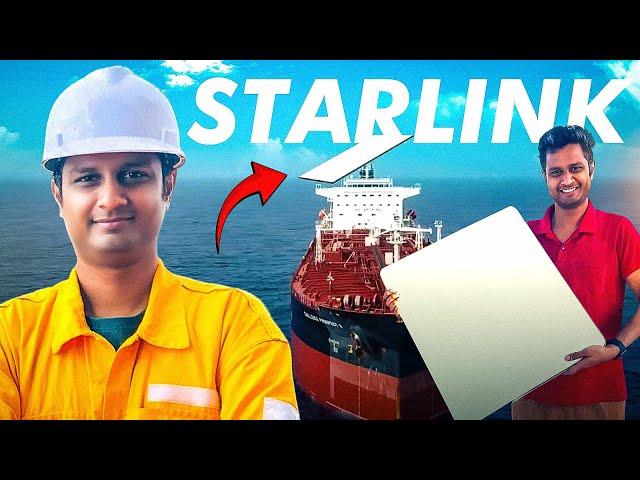 கப்பலில் Starlink internet ! செம Speed  Middle of the ocean Sailor Maruthi