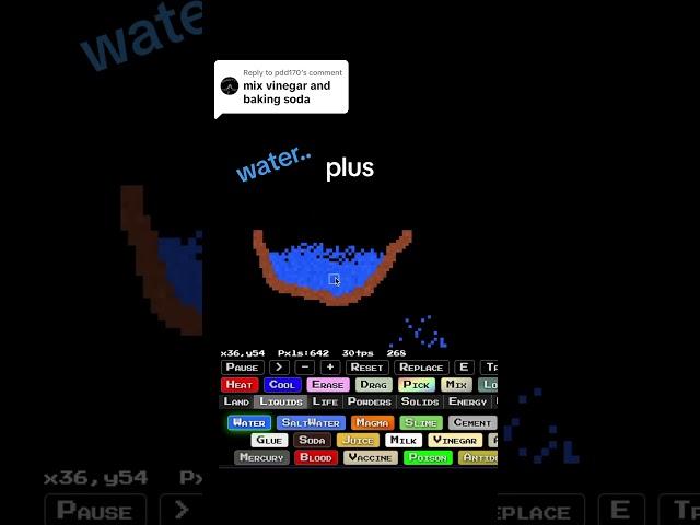  my favorite chemical reactions #sandboxels #browsergame