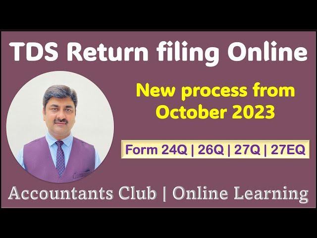 TDS return filing online  | TDS and TCS Return filing process 2023