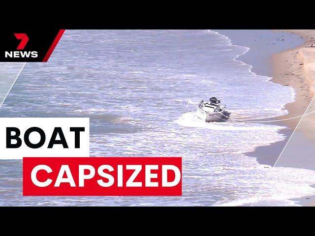 A man has died after his fishing boat flipped | 7NEWS