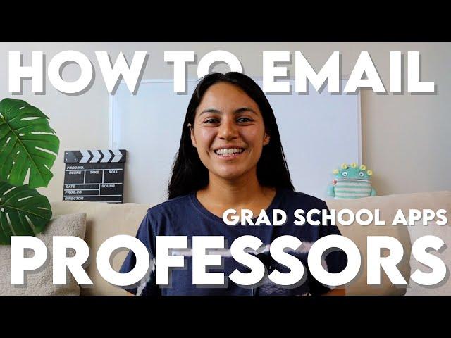 How to Email Potential PhD Advisors for Graduate School | Grad School Applications