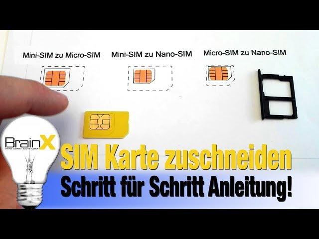 SIM Karte zu Nano SIM zuschneiden Feilen Ohne Stanzwerkzeug und das an Weihnachten