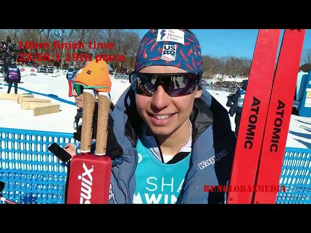 Interview with Julia Kern USA at FIS Cross Country World Cup in Minneapolis, Minnesota, USA 2/18/24