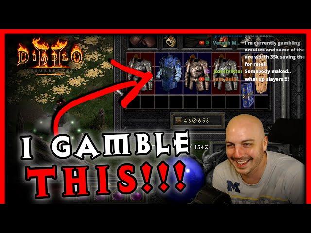 I Gambled the Blue Armor, and Lost MY MIND!!!! - Diablo 2 Resurrected