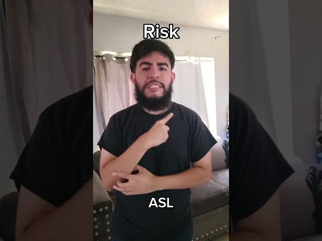 Risk, Hazard, Deadline ASL #asl #deaf #signlanguage #shorts #fyp