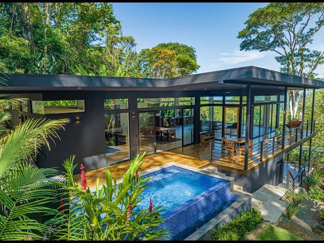 Modern Elegance 3 bedroom Home in Costa Rica's Rainforest with Ocean View on 2.5 Acres