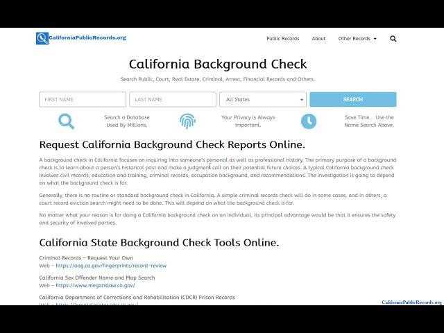 Access California Court Records Online.