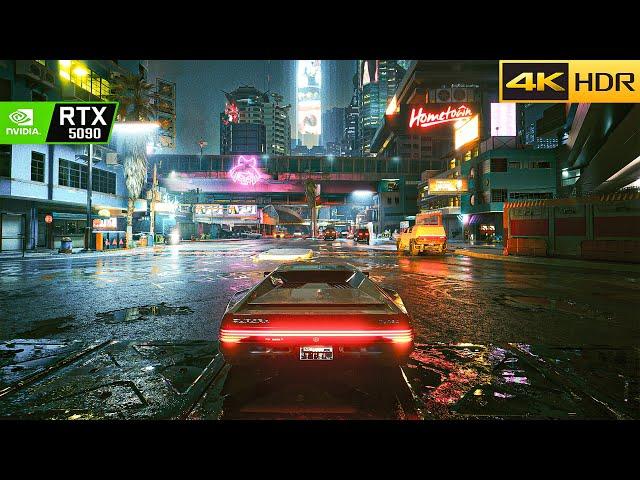 Cyberpunk 2077 (RTX 5090) Ray-Tracing Ultra Realistic MAX Graphics Gameplay [4K 60FPS HDR] DLSS 4