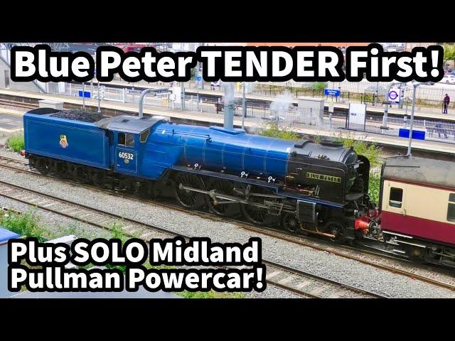 60532 'Blue Peter' TENDER First - Plus SOLO Midland Pullman POWERCAR at Southall 12/07/24
