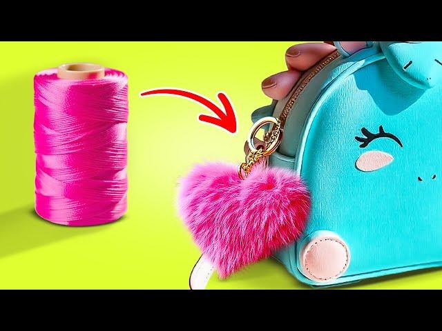 DIY HOMEMADE KEYCHAIN  FASHION ACCESSORIES FROM WASTE MATERIALS