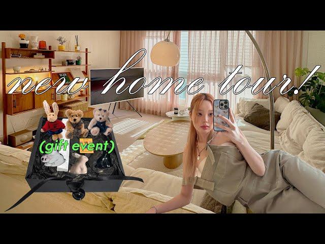 132 SQM Apartment Alone new Home Tour! Wood Tone Cozy Interior + Prop Event