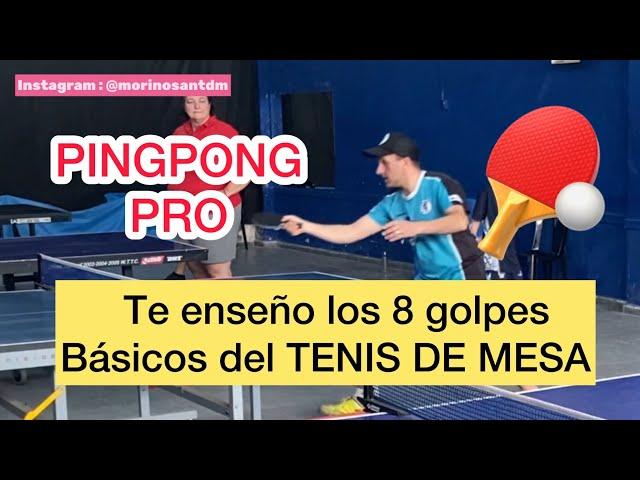 Los 8 golpes básicos para jugar TENIS DE MESA | PING PONG | #tenismesa #pingpong #tutorial