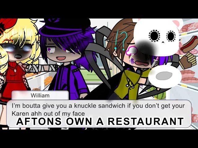 AFTON FAMILY OWN A RESTAURANT//FNAF//My AU/ GONE WRONG