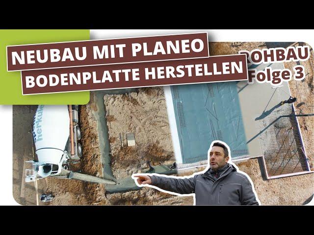 Streifenfundamente und Bodenplatte herstellen mit Verlegung der Abwasserrohre #3