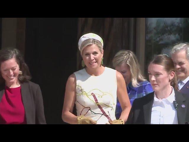 Queen Máxima of the Netherlands visits Austin