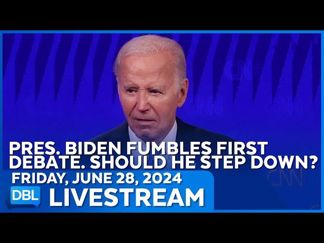 President Biden Fumbles First Debate. Should He Step Down?