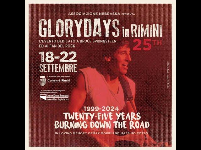 We have a dream: Glory days in Rimini crowdfunding campaign THANKS