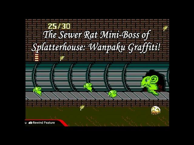 The Sewer Rat of #Splatterhouse Wanpaku Graffiti! #thejonnymar #shorts